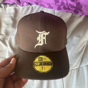 Fear of God Essentials Brown 59FIFTY Fitted 7 1/8 worn 4 times